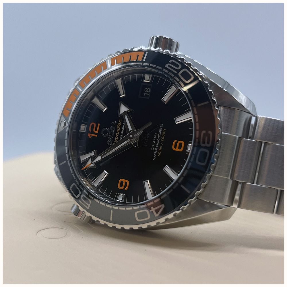 Pre-owned Omega Seamaster Planet Ocean Co-Axial Chronometer (42mm) Black Dial / Stainless Steel Bracelet Watch JMP-643445 - vista alternativa 8