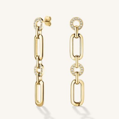Rosefield Jewellery Multi Octagon Studs Earrings Gold JEOSG-J902