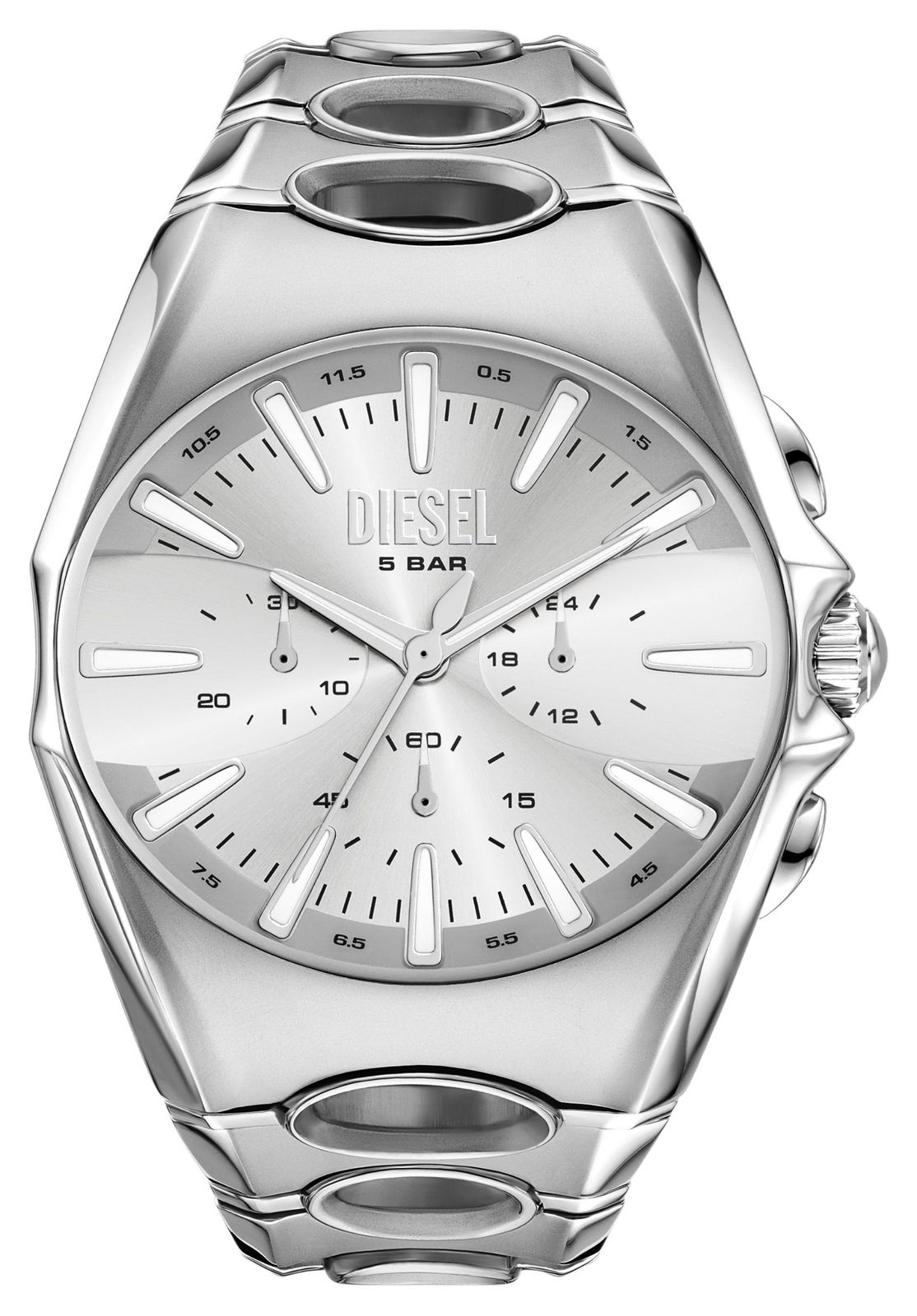 Diesel Chronographe D-curve (49 mm) cadran argentÃ© / montre