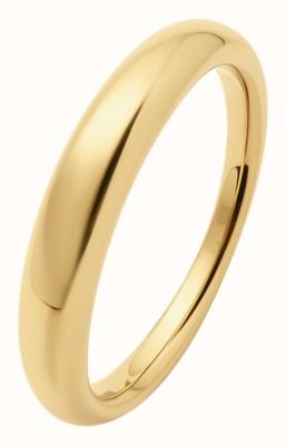 D.LOUISE Dome Gold Plated Ring Size 9 UK R YBR-005-009