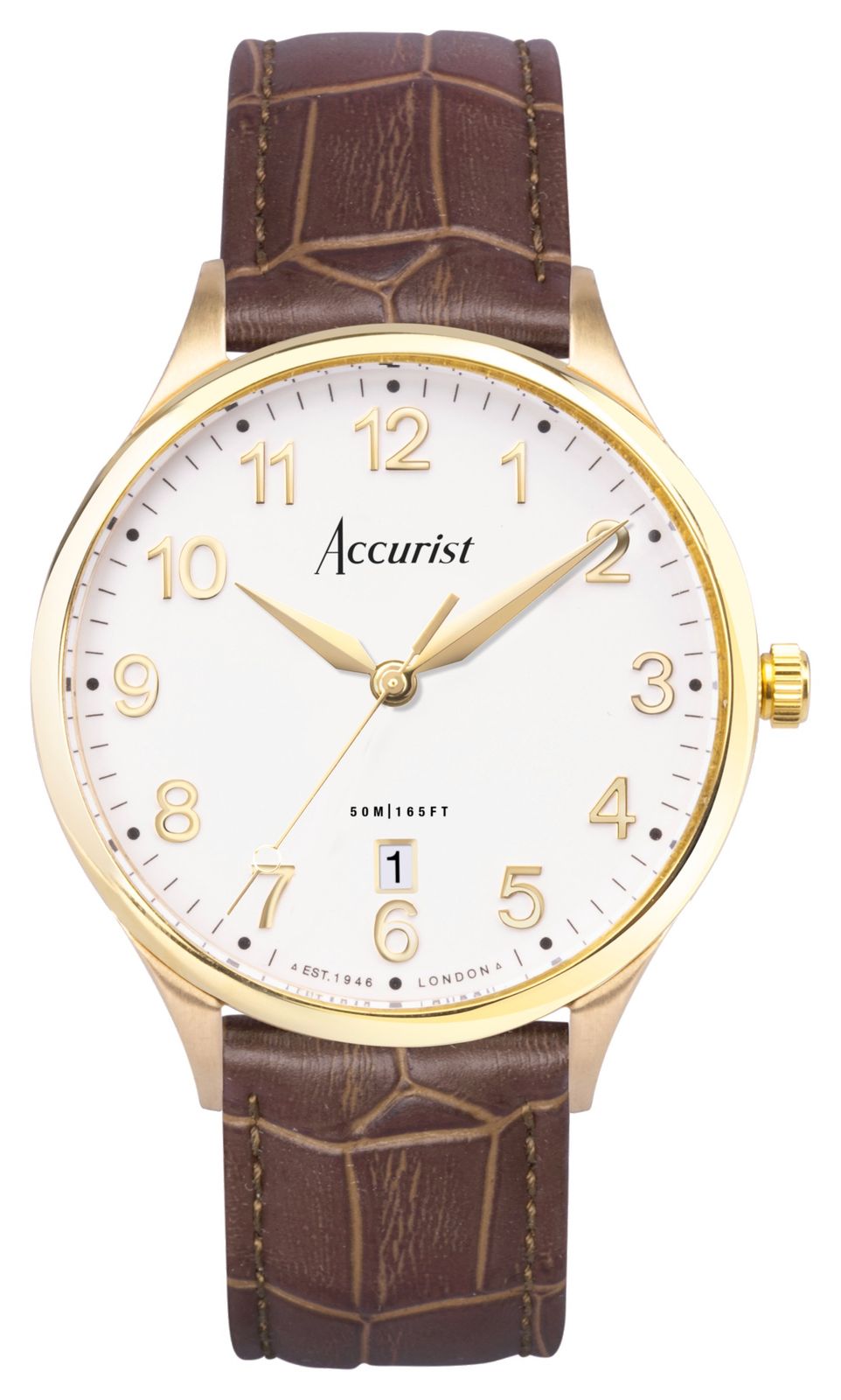 Accurist homme classique (37 mm) cadran blanc / montre