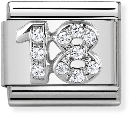 Nomination Classic 18 Sterling Silver & Steel Charm 330304/18