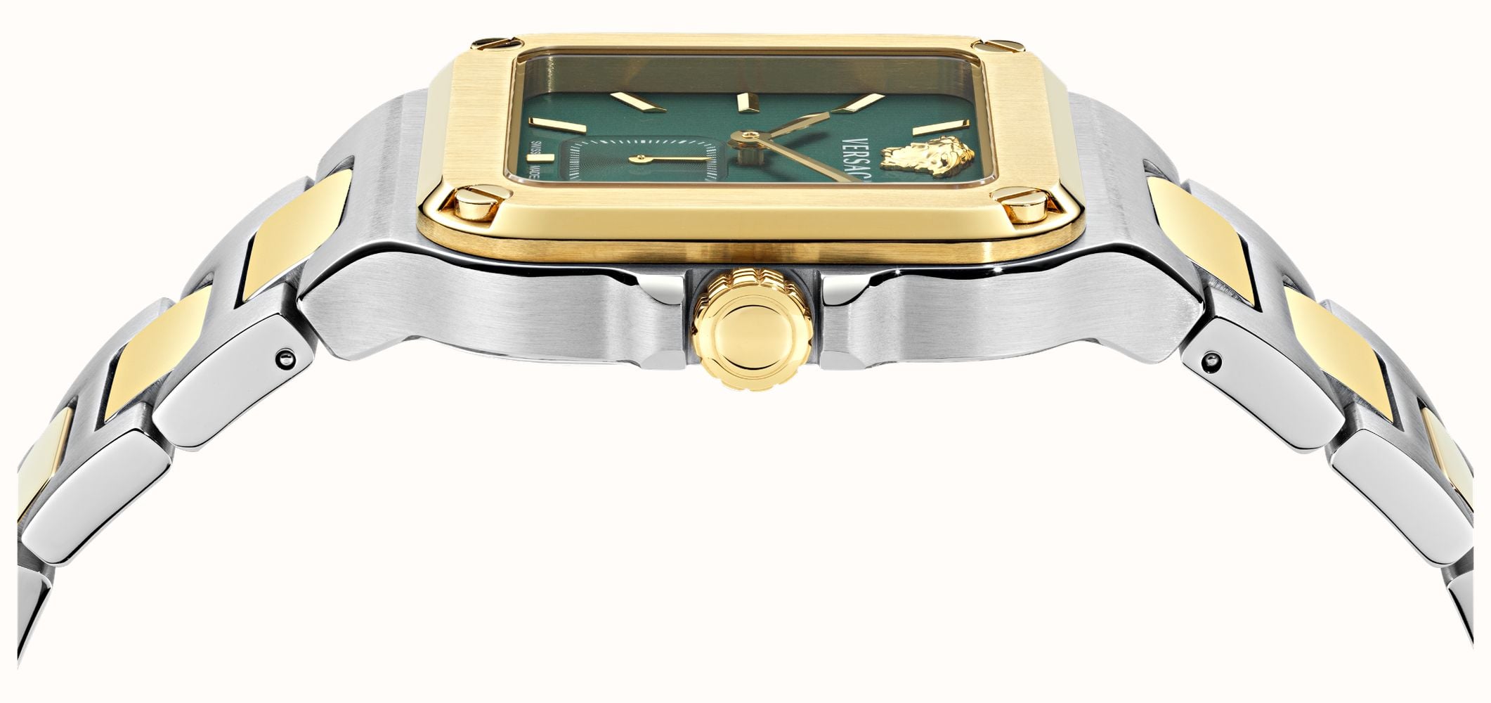 Versace GRECA EDGE GENT (38mm) Green Gradient Dial / Two-Tone Stainless Steel Bracelet VE9Y00426 - alternate view 2
