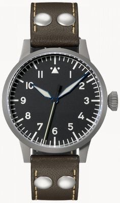 Laco Mülheim An Der Ruhr Handwinding (39mm) Black Dial / Brown Calf Leather Strap 862092