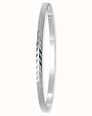 James Moore & Co 925 Silver Ladies Diamond Cut Bangle J3577