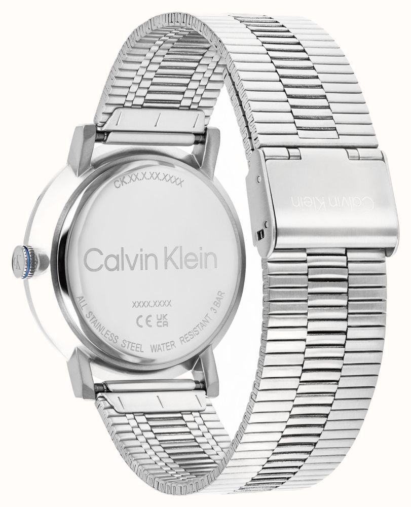 Calvin Klein CK Real Quartz (40mm) Blue Dial / Stainless Steel Bracelet 25200598 - vista alternativa 3