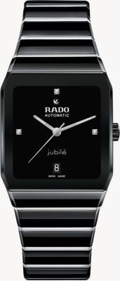 RADO Anatom Automatik Diamanten (32,5 mm) schwarzes Zifferblatt / schwarzes Hightech-Keramik- und Edelstahlarmband R10201712