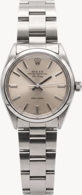 Pre-owned Rolex Oyster Perpetual Air King (33mm) Champagne Dial / Stainless Steel Bracelet Watch JMP-356144