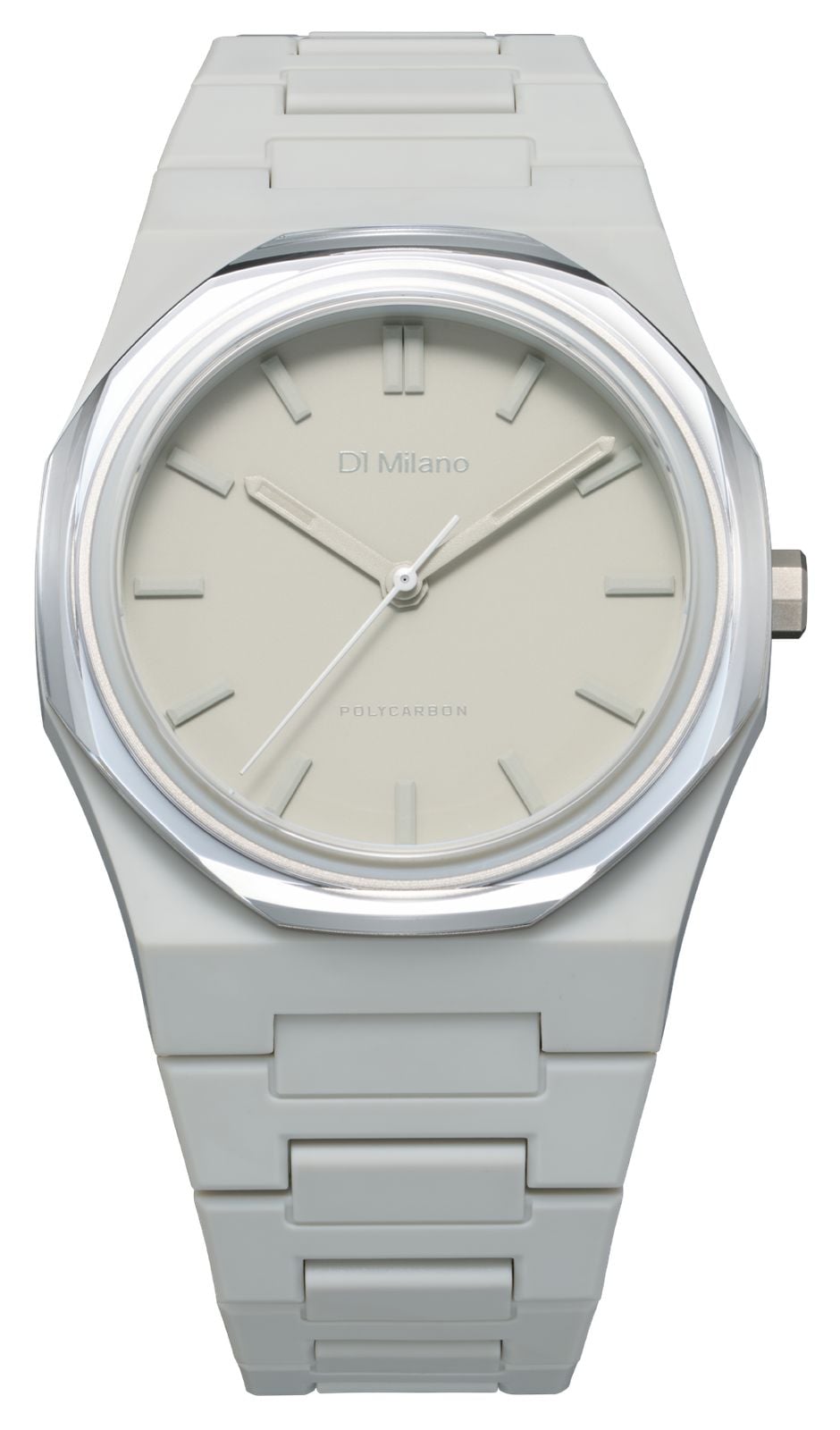 D1 Milano Cadran gris mat en polycarbonate saphir 2.0 (40 mm montre