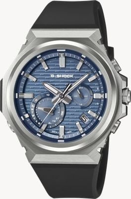 Casio G-Shock G-Steel GST-B1000 系列 (44.2毫米) 蓝色「砖纹」表盘 / 黑色生物树脂表带 GST-B1000-2AER