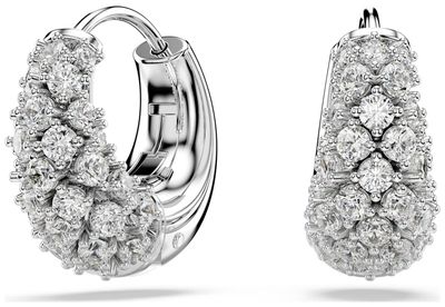 Swarovski Sublima Earrings, White, Rhodium Plated 5732282
