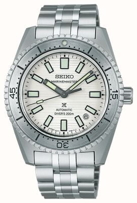 Seiko Orologio subacqueo Prospex Marinemaster Heritage del 1965 in bianco acqua alta - edizione limitata 1 di 1.000 SJE097J1
