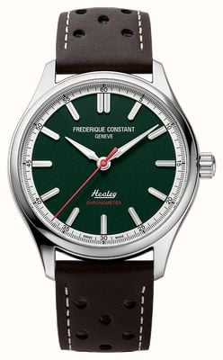 Frederique Constant Vintage Rally Healey Automatic COSC (40mm) Green Dial / Brown Leather Strap FC-301HGRS5B6
