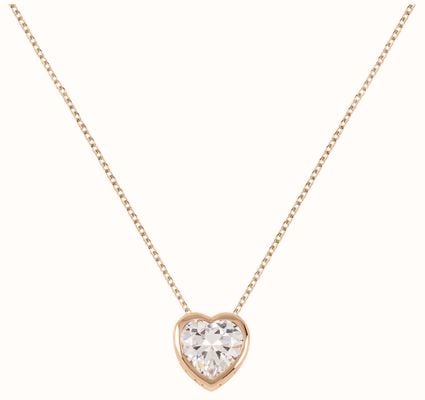 Radley Jewellery Crystal Heart Pendant Necklace | Rose Gold Plated RYJ2386