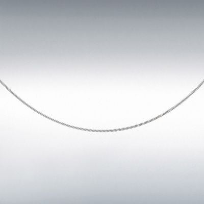 Sterling Silver 018 Round Snake Chain 41cm/16" 8.16.9063