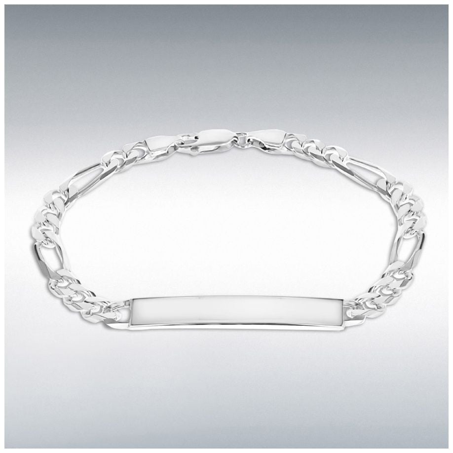James Moore & Co Sterling Silver 40mm x 6mm ID 5.6mm Figaro Jewellery