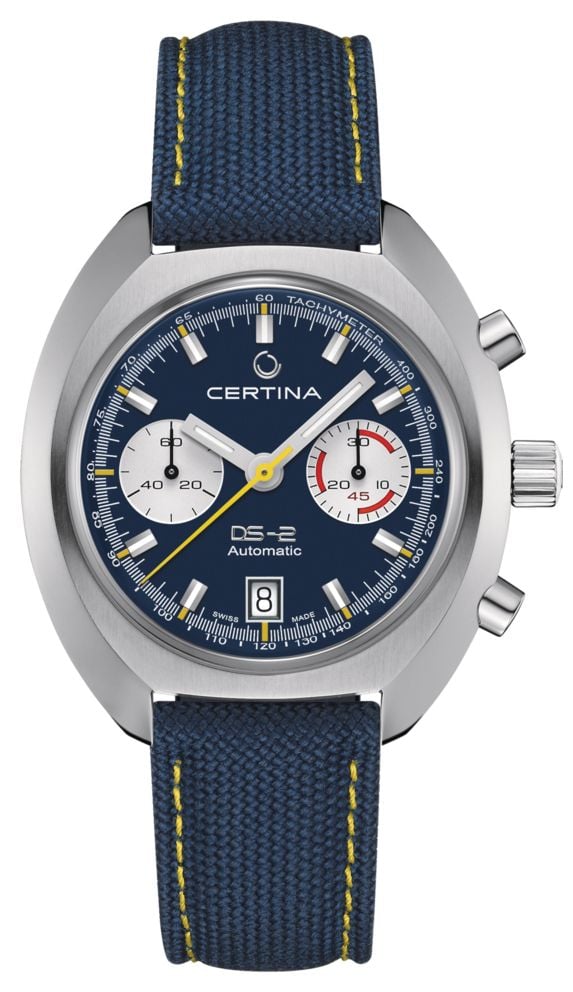 Certina Ds-2 chronographe automatique (43mm) cadran bleu / montre