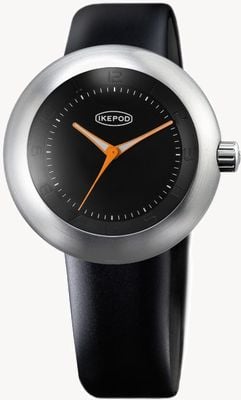 IKEPOD Megapod quazar m102 (46 mm) mostrador preto / pulseira de silicone preta M102-SI-LB