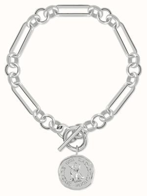 Radley Jewellery Silver Plated Hammered Penny Bracelet RYJ3315S