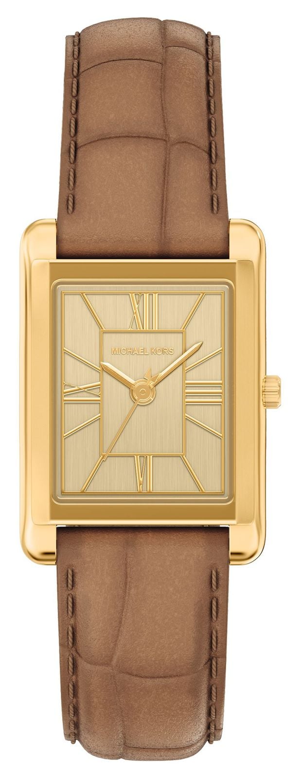 Michael Kors Essex (26 mm), cadran dorÃ© / bracelet en cuir montre