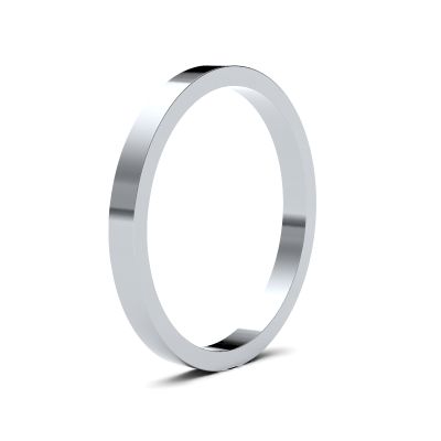 James Moore Wedding Ring | palladio 500 | 2mm | medio | misura piatta | ag_2lmf-pd5 AG_2LMF-PD5