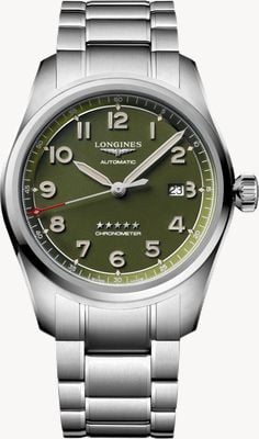 LONGINES Spirit (42mm) Green Dial / Stainless Steel Bracelet L38114036