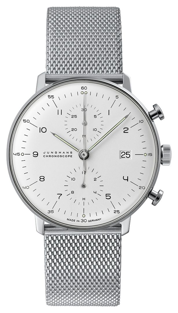 Junghans Max rekening chronoscoop | stalen mesh band | horloge