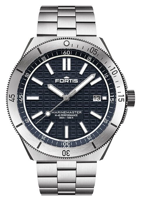 FORTIS Bracelet bloc en acier inoxydable Marinemaster m-40 montre