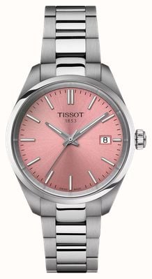 Tissot Pr 100 (34 mm) cadran rose / bracelet en acier inoxydable T1502101133100