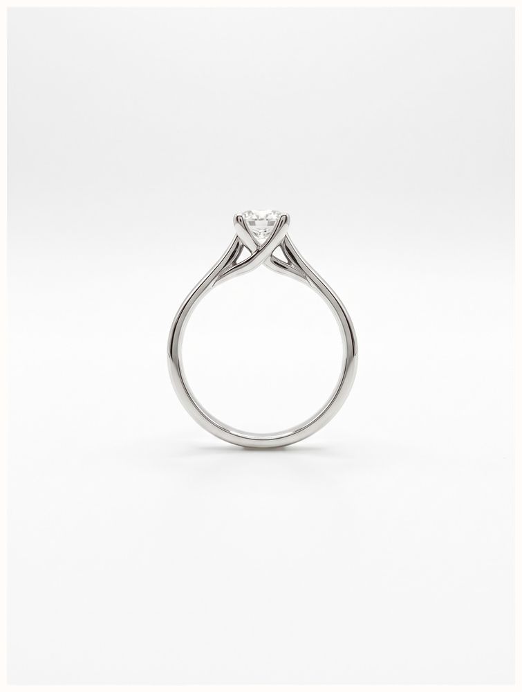 0.50ct Round Brilliant Natural Diamond 18ct White Gold Solitaire Ring J26494 - alternative Ansicht 3