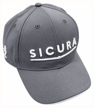 Sicura Textured Grey Branded Cap - One Size J13592
