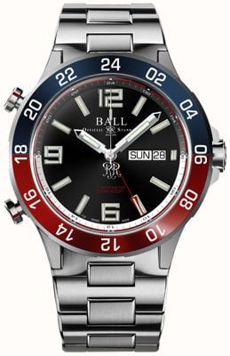 Ball Watch Company ロードマスター マリン gmt (42mm) ブラック文字盤/チタン & ステンレススチール ブレスレット DG3222A-S1CJ-BK
