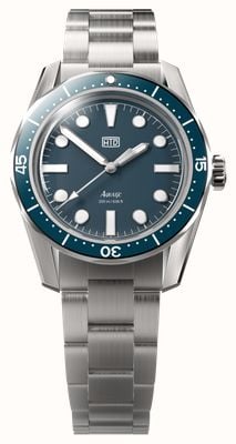 HTD Aquatìc Bicchierini Automatic Skindiver (39mm) Marina Blue Dial / 323 Stainless Steel Bracelet Watch AQUATIC-BICCHIERINI-BLUE