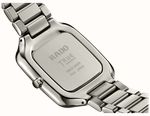 RADO True Square Thinline Quartz (37mm) Champagne Sunray Dial / Plasma High-Tech Ceramic Bracelet R27119402 - alternate view 4
