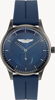 Aston Martin SLS Icon Small-Seconds Quartz (40mm) Navy Blue Dial / Navy Blue Silicone Strap MTIL1F602