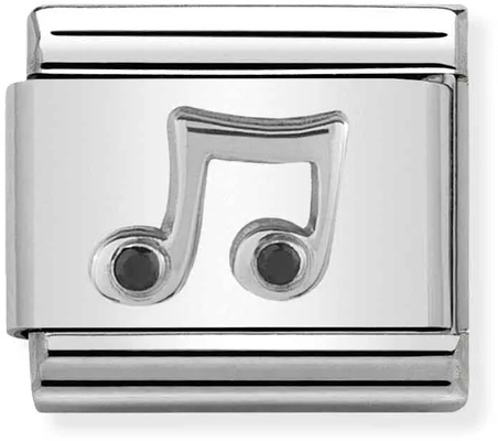 Nomination Classic Music Notes Sterling Silver & Steel Charm 330311/08