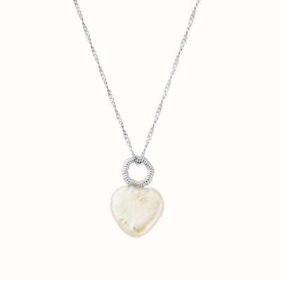 ChloBo Tiny Twisted Rope Chain Lucky Pearl Necklace - 925 Sterling Silver SNTRCHP
