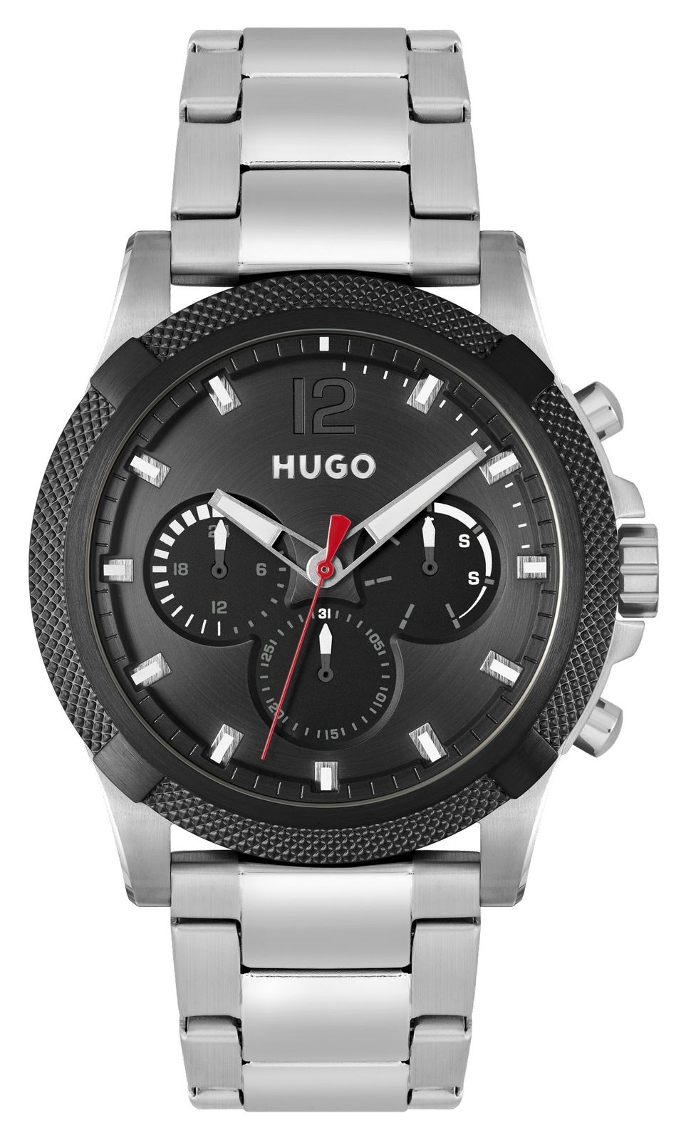 HUGO #impressionner pour hommes | cadran noir | bracelet en montre-image-113745