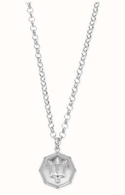ChloBo MAN Belcher Chain Trident Necklace - 925 Sterling Silver SCBEL3C022M