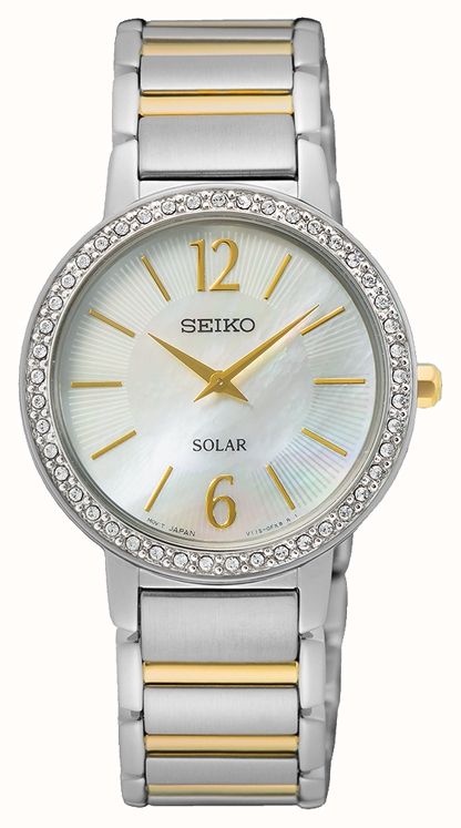 Seiko Women's Mother Of Pearl Dial Two Tone Stainless Steel