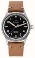 Damasko DF10 Three-Hand Manufacture (39mm) Old Radium Black Dial / 'Vintage' Brown Leather Strap Watch DF10 RADIUM