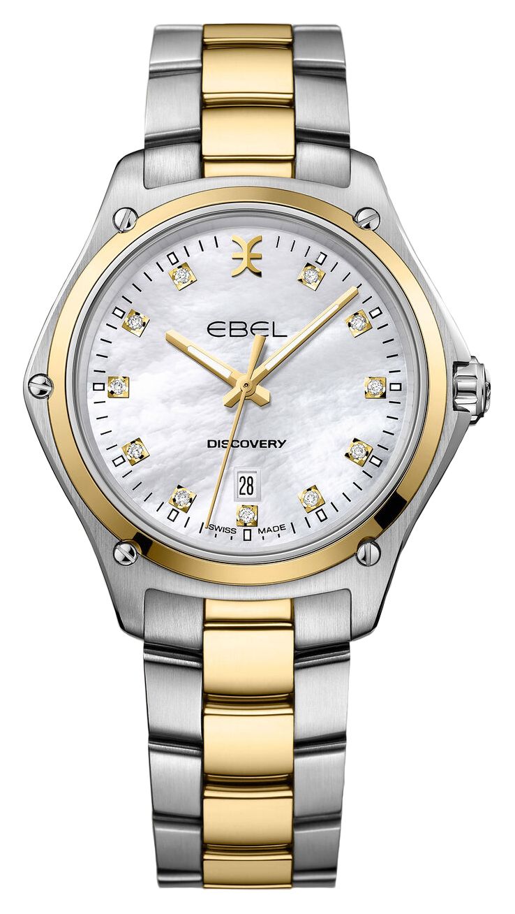 EBEL Discovery - 11 diamanten (33 mm) parelmoer wijzerplaat horloge-image-139819
