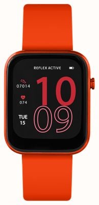 Reflex Active Serie 12 multifunctionele smartwatch (38 mm) digitale wijzerplaat / vlamrode siliconen RA12-2160