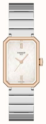 Tissot Montre à quartz SRV (21,8 mm), cadran en nacre / bracelet en acier inoxydable T1601102111300