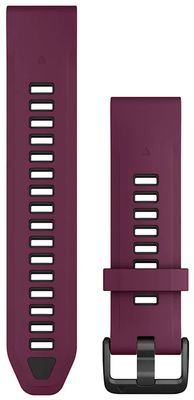 Garmin QuickFit® 20 Watch Strap Only (20mm) Merlot/Graphite Silicone 010-13391-04