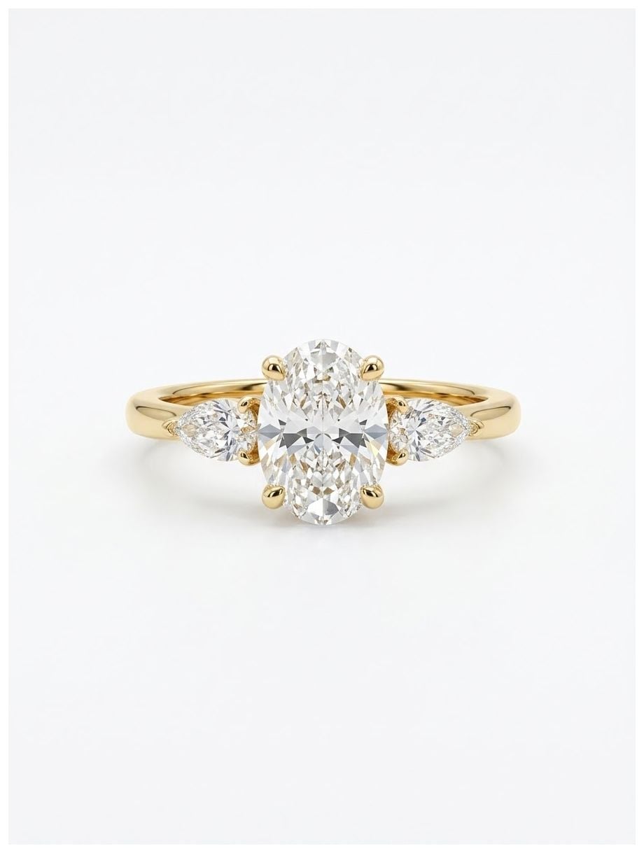 Bass International Diamond Jewel 18ct Yellow Gold Lab Grown Jewellery