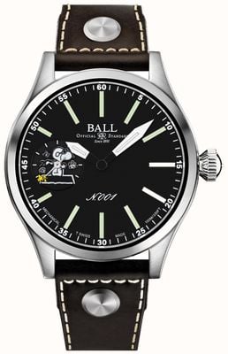 Ball Watch Company Engineer Master II Snoopy Flying Ace Limited Edition (46mm) Black Dial / Brown Calf Leather Strap NM2638C-L2J-BK