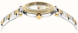 Versace V MUSA Quartz (35mm) Silver Dial / Two-Tone Stainless Steel Bracelet VEY800326 - alternate view 2