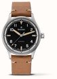 Damasko DF10 Three-Hand Automatic (39mm) Old Radium Black Dial / 'Vintage' Brown Leather Strap Watch DF10-AUTO RADIUM