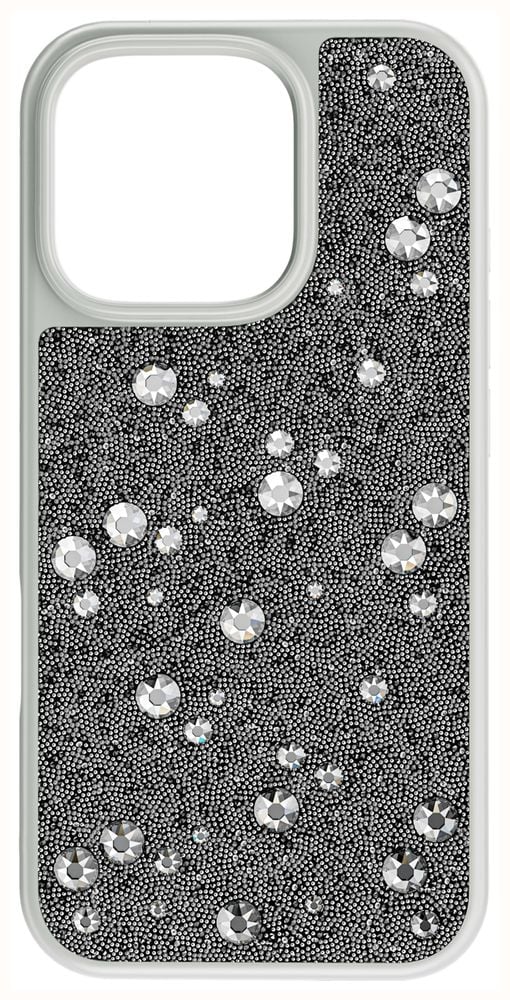 Swarovski High Smartphone Case - Silver Scattered Design (iPhone